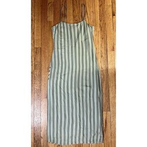 Amuse Society Green Striped Dress